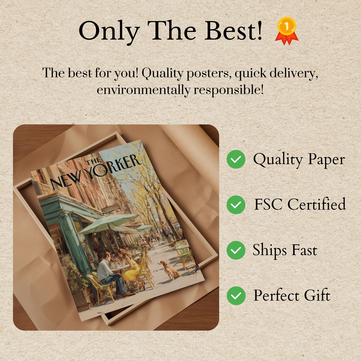 Autumn Cafe New York Poster