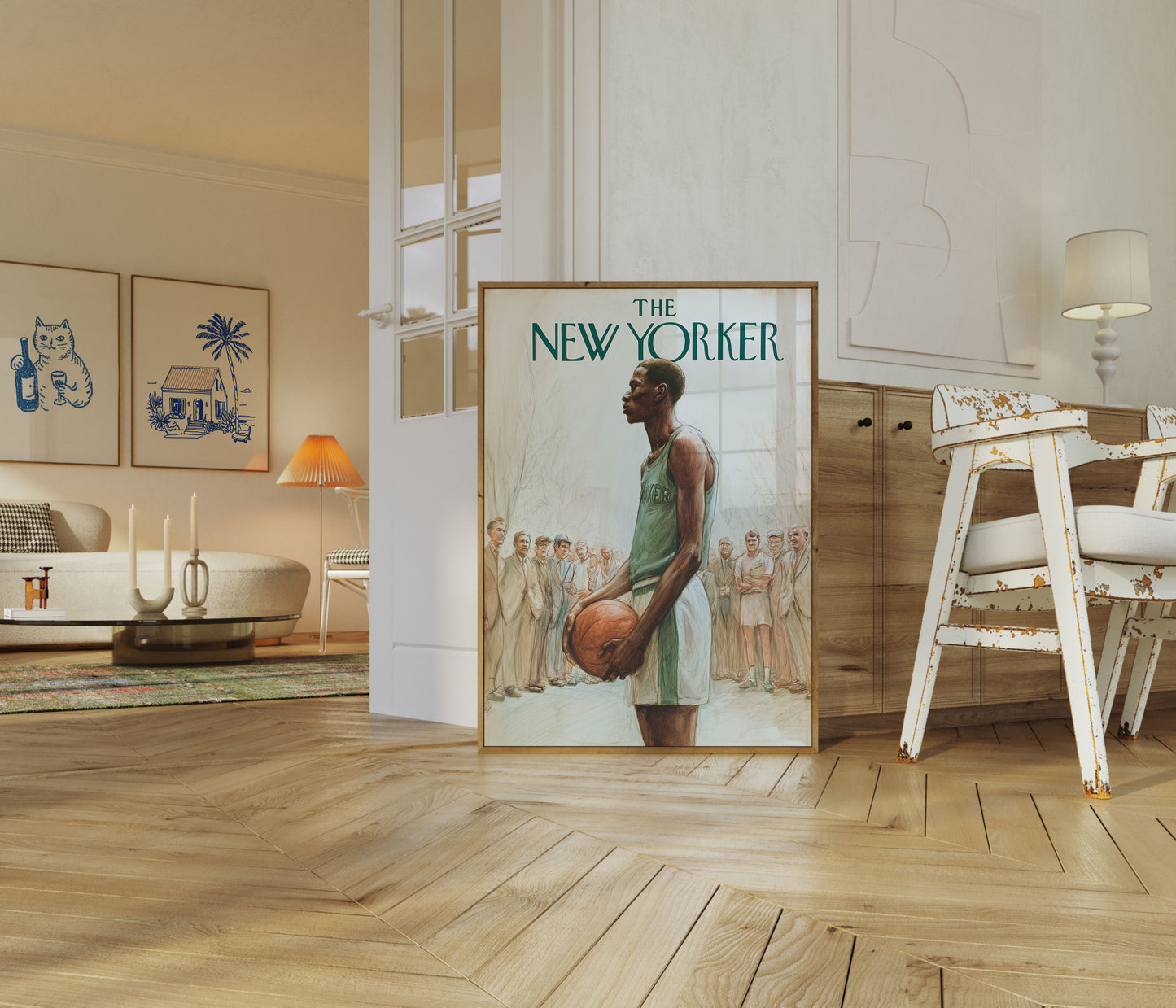 The New Yorker Basketball Legend Poster