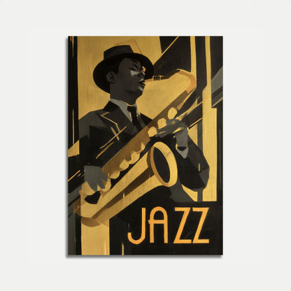 Vintage Jazz Musician Poster