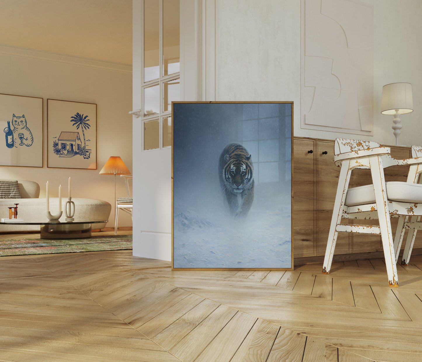 Tiger i Sneen Plakat