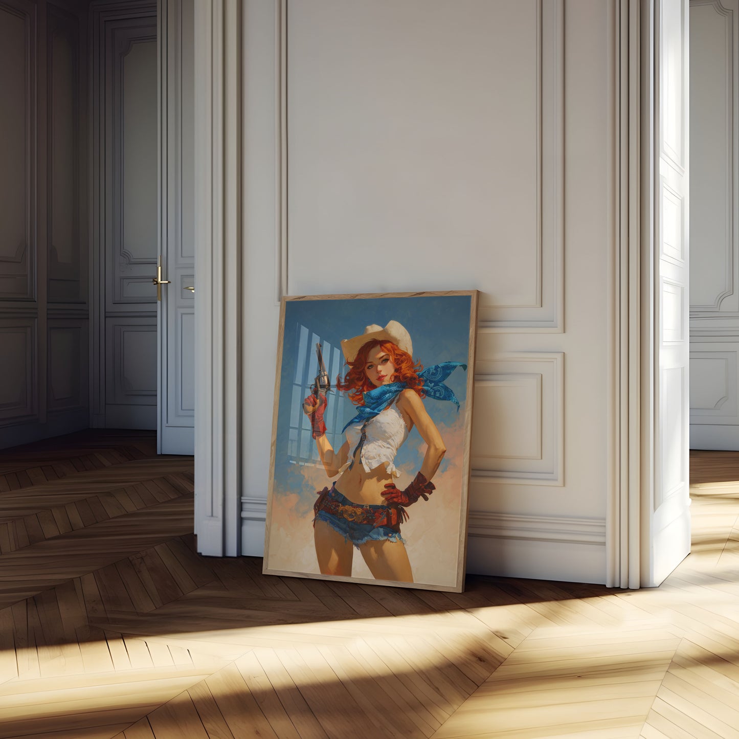 Wilde Westen Cowgirl Poster