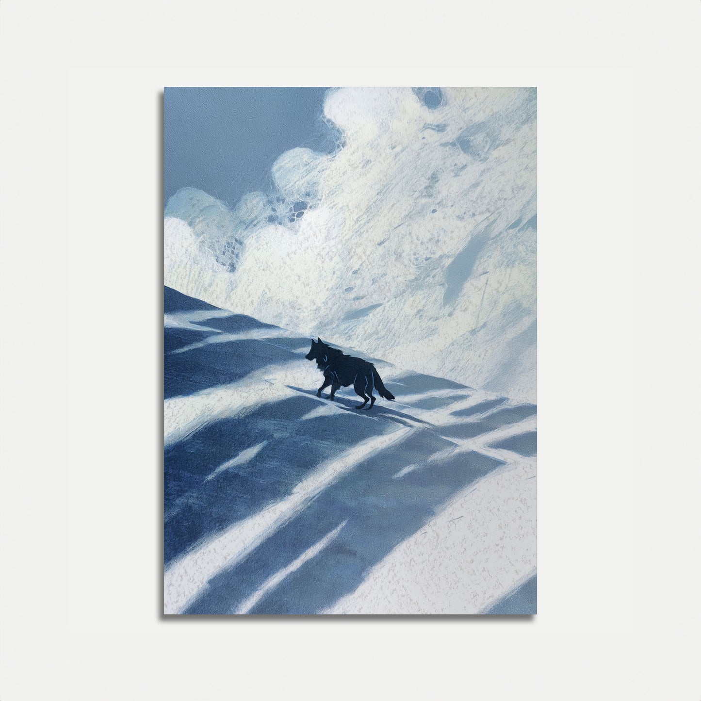 Wolf in Winter Snow Poster