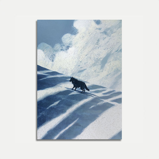 Wolf in Winter Snow Poster