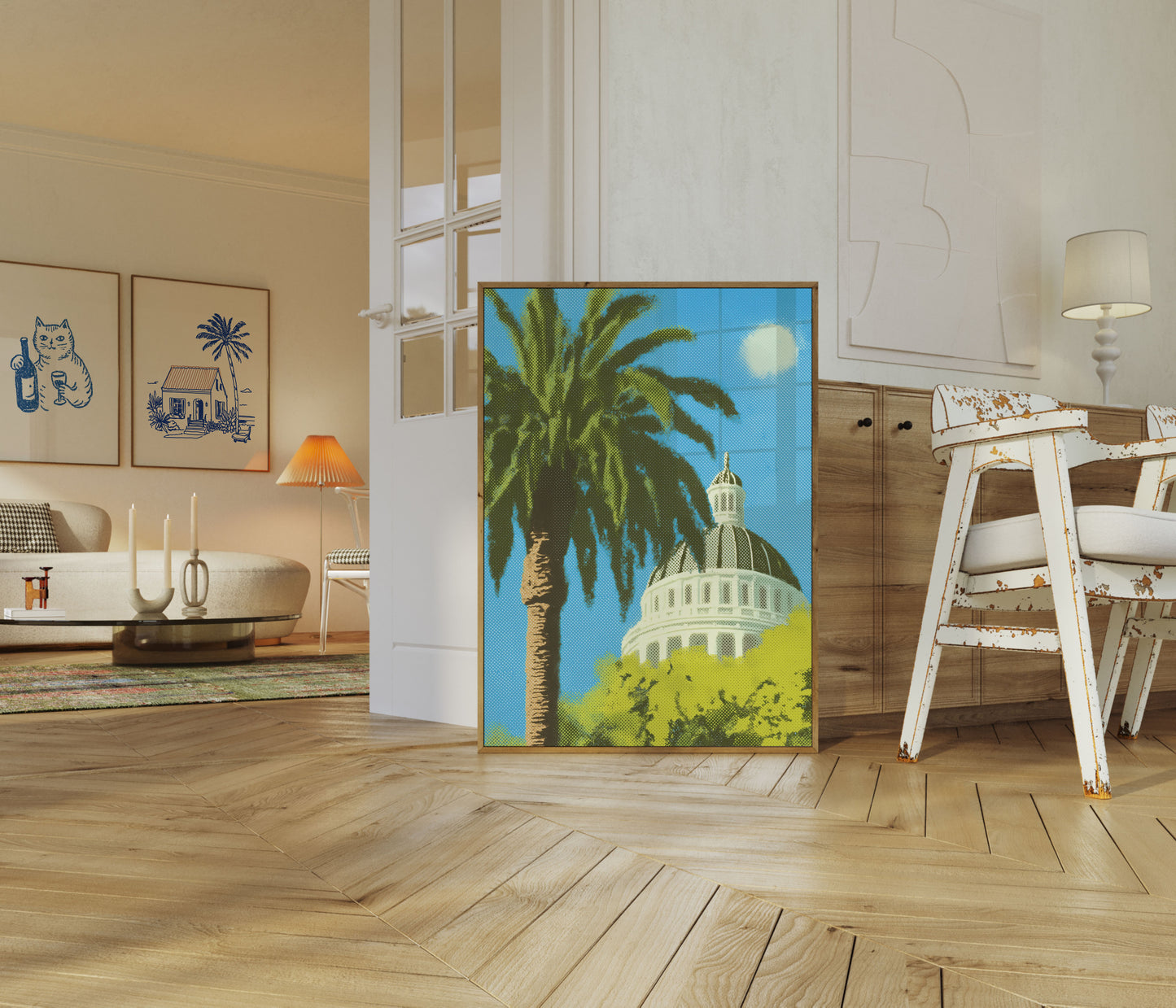 California Capitol Building Vintage Plakat