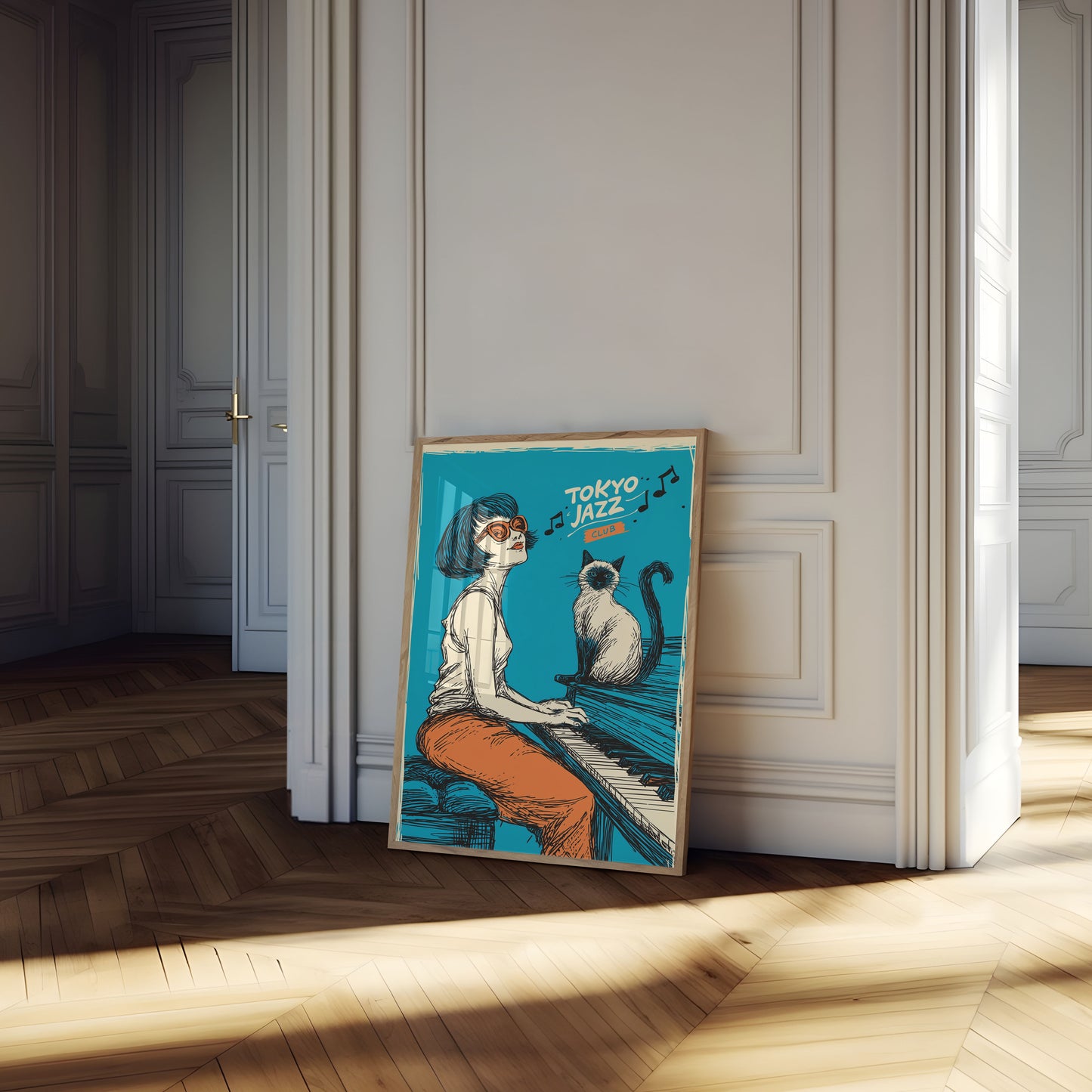 Tokyo Jazz Club Retro Poster