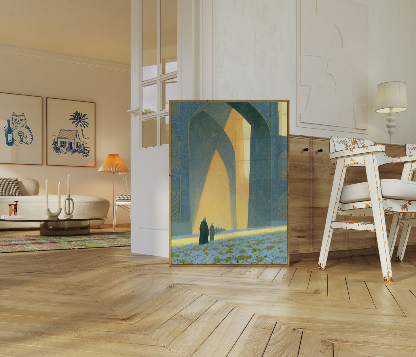 Islamisk Port Lysstråler Plakat