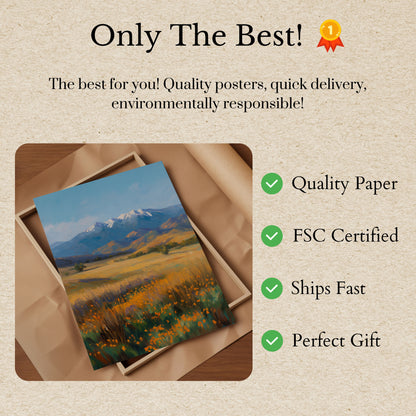 Mountain Meadow Wildflower Poster