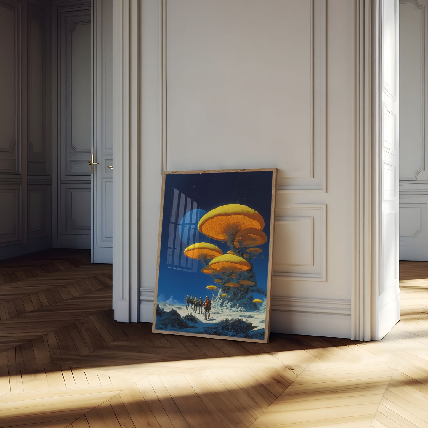 Alien Mushroom Forest Adventure Poster