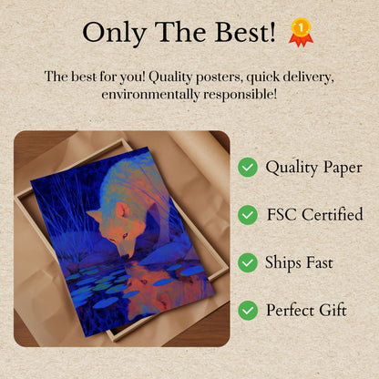 Wolf by the Water Poster