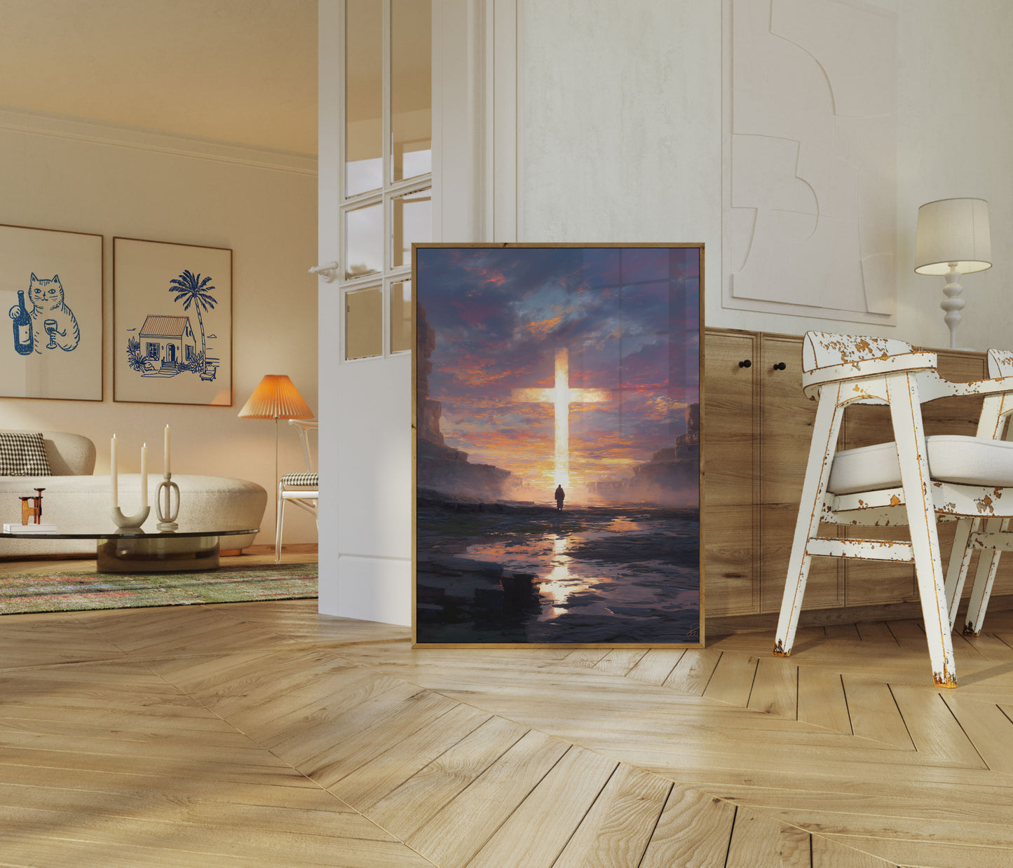 Divine Light Spiritual Poster