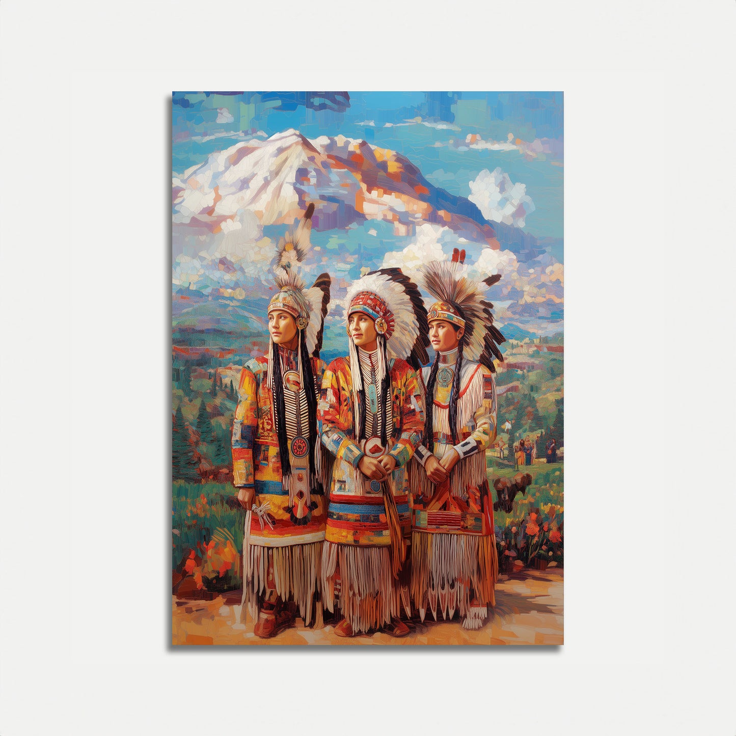 Native American Chiefs Majestic Poster