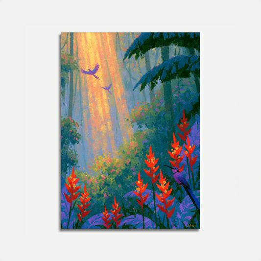 Mountain Forest Wildlife Poster