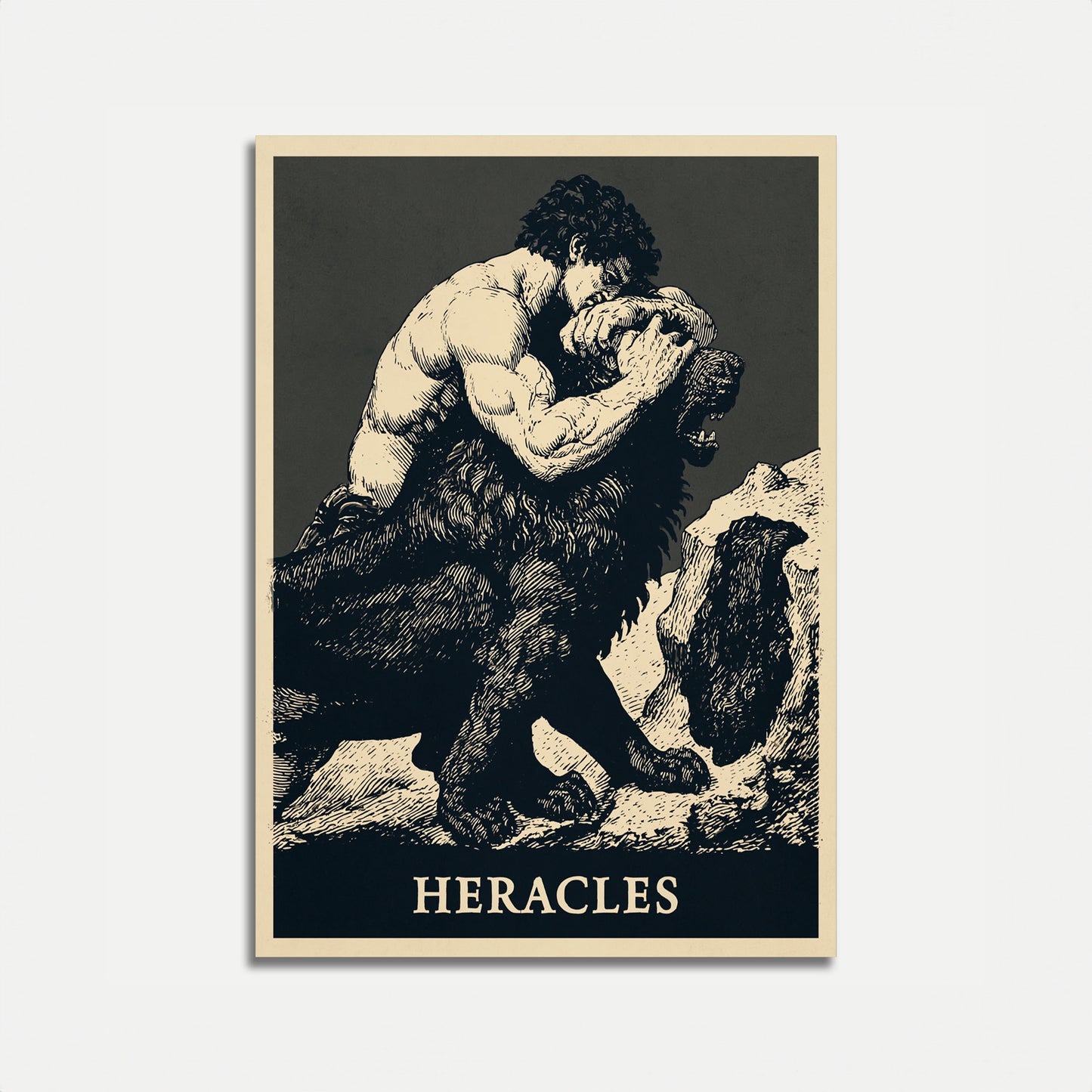Heracles Mythological Strength Poster
