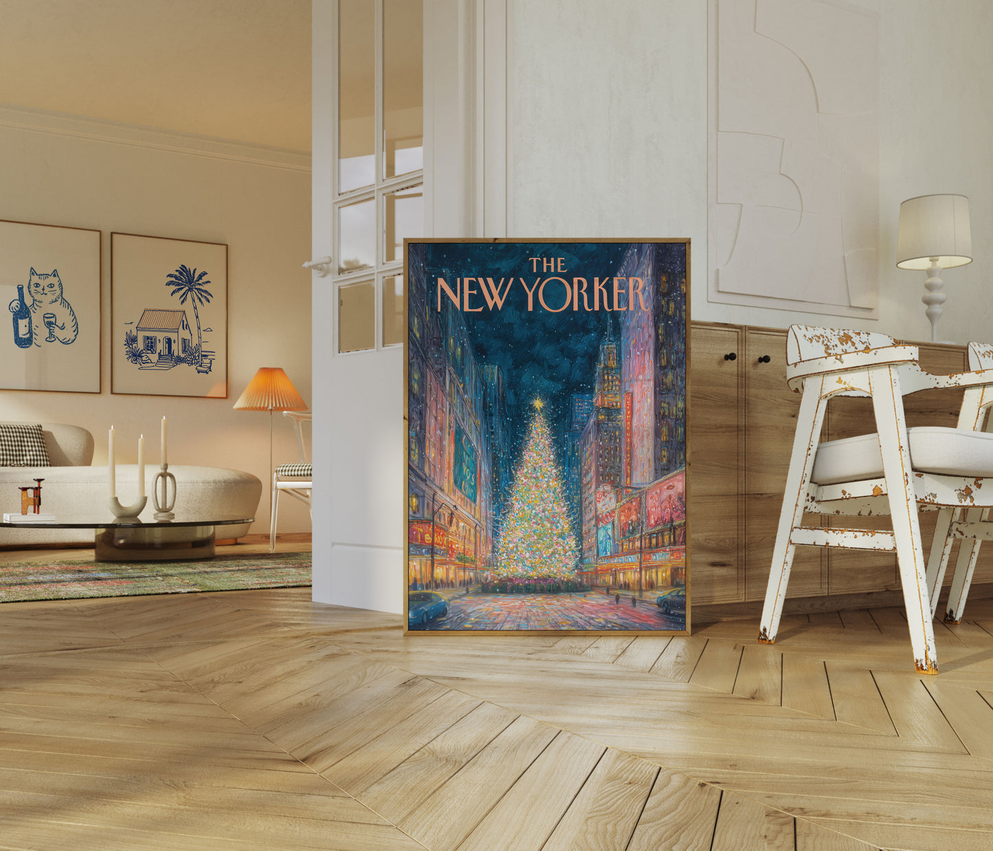New York Christmas Magic Poster