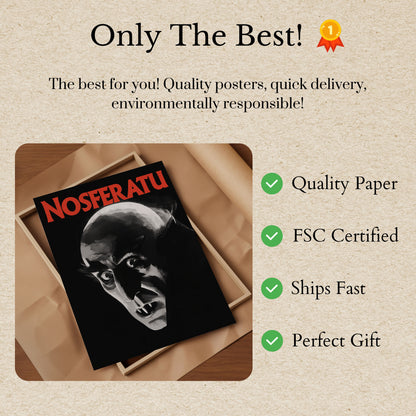 Nosferatu Klassisk Gyserplakat