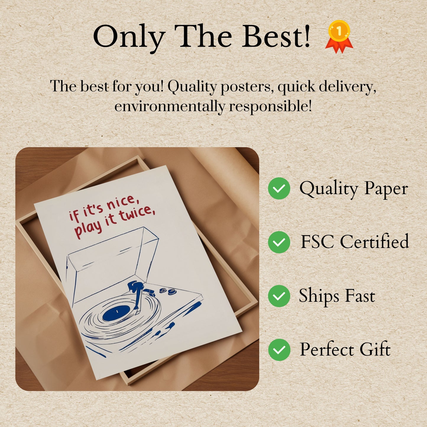 Vinyl Record Music Lover Poster