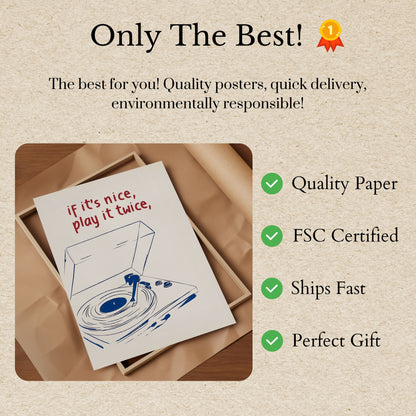 Vinyl Record Music Lover Poster