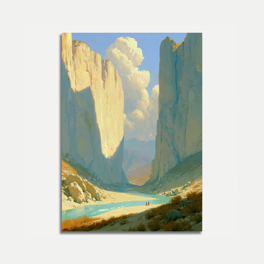 Canyon Valley Landscape Poster