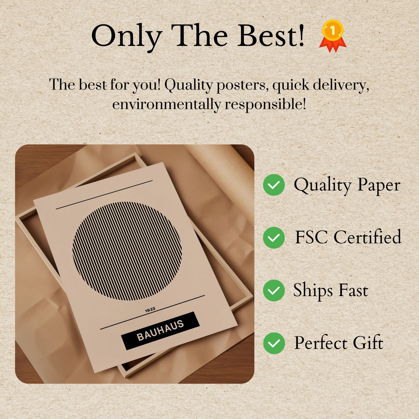 Geometric Bauhaus Minimalist Poster