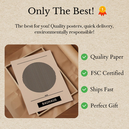 Geometric Bauhaus Minimalist Poster