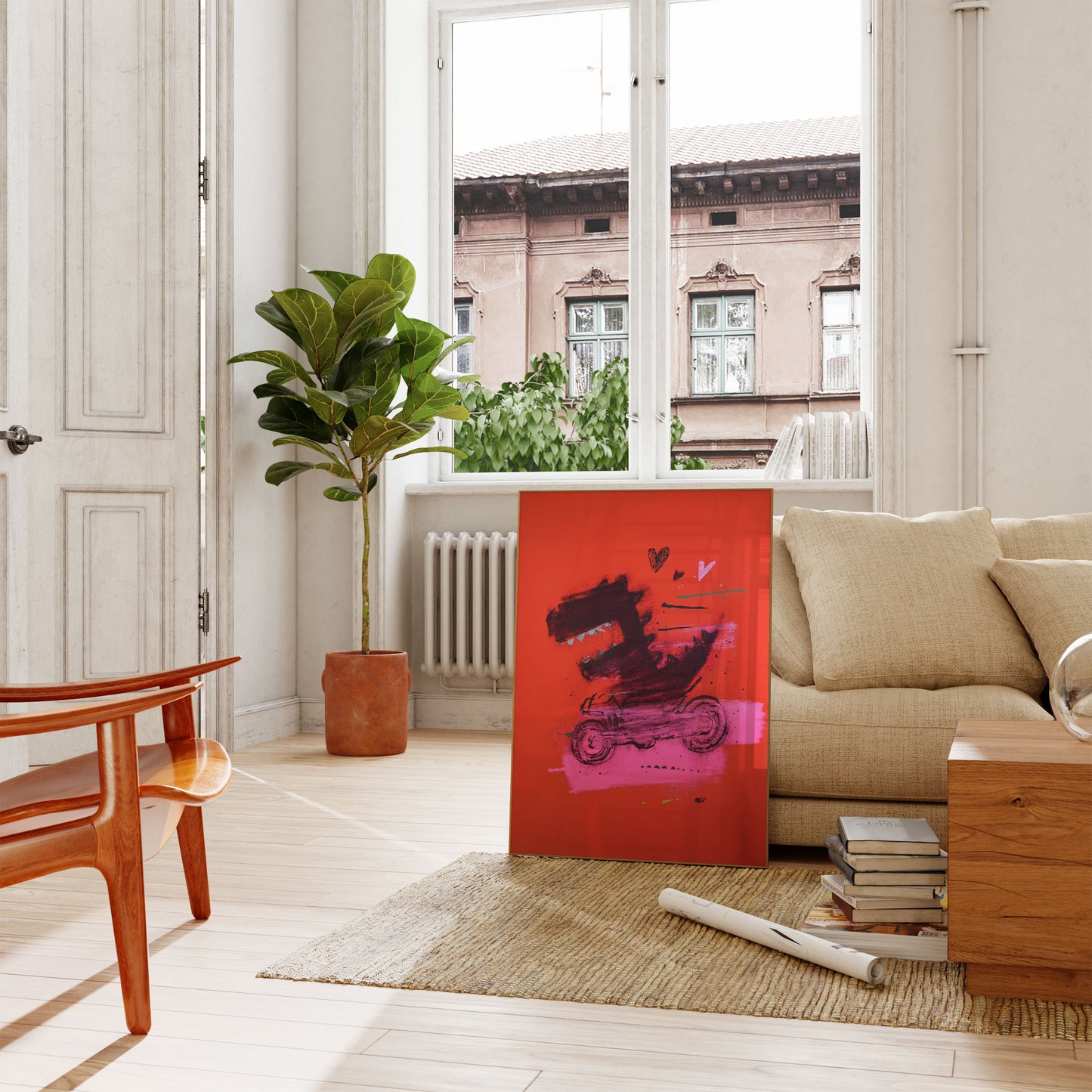 Poster d'Amore di Moto Ruggente