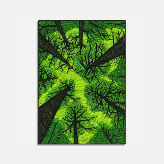 Green Forest Canopy Poster