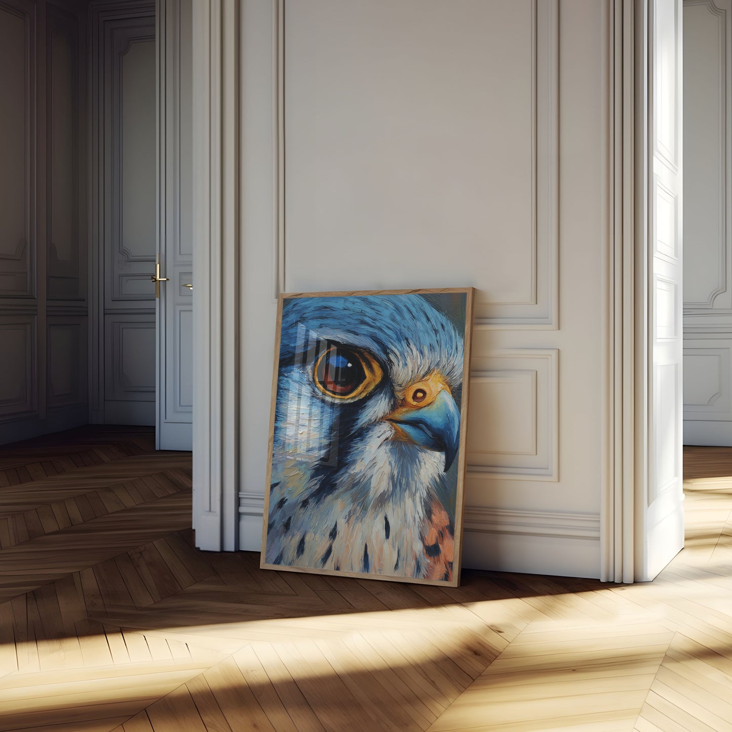 Piercing Blue Eagle Eye Poster