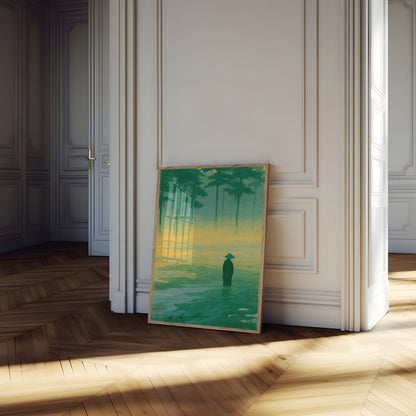 Meditation i diset vandplakat