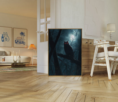 Haunting Night Owl Poster