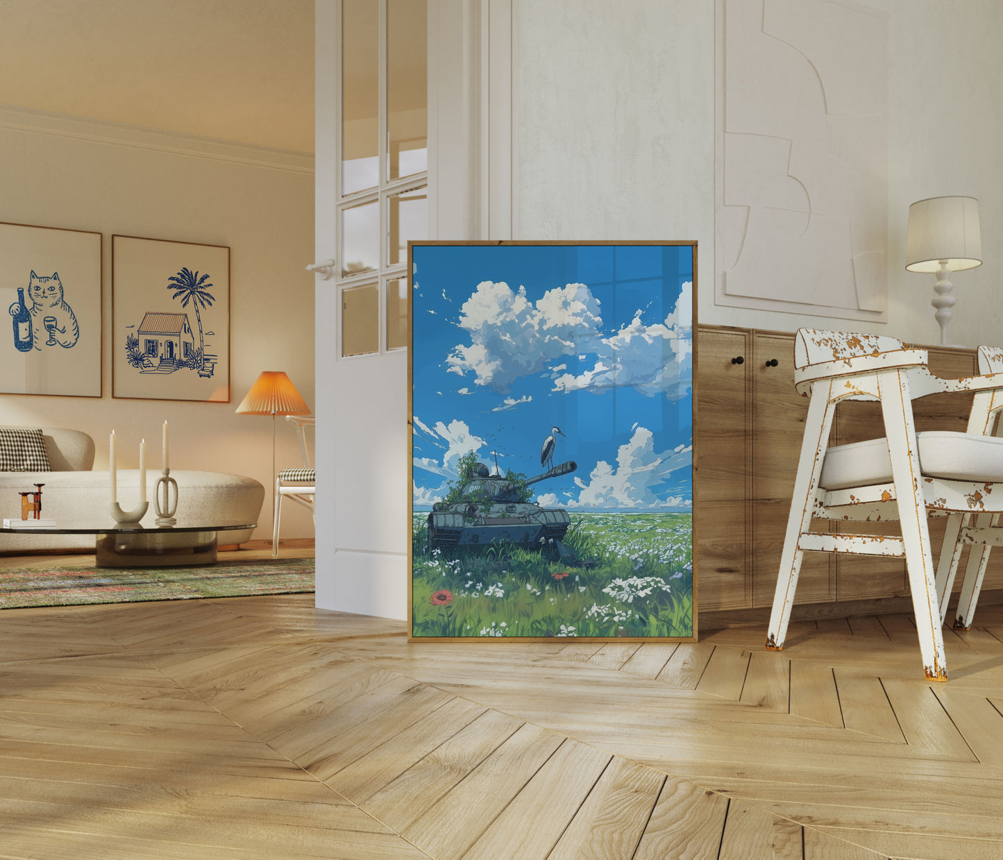 Nature Reclaims Forgotten Tank Poster