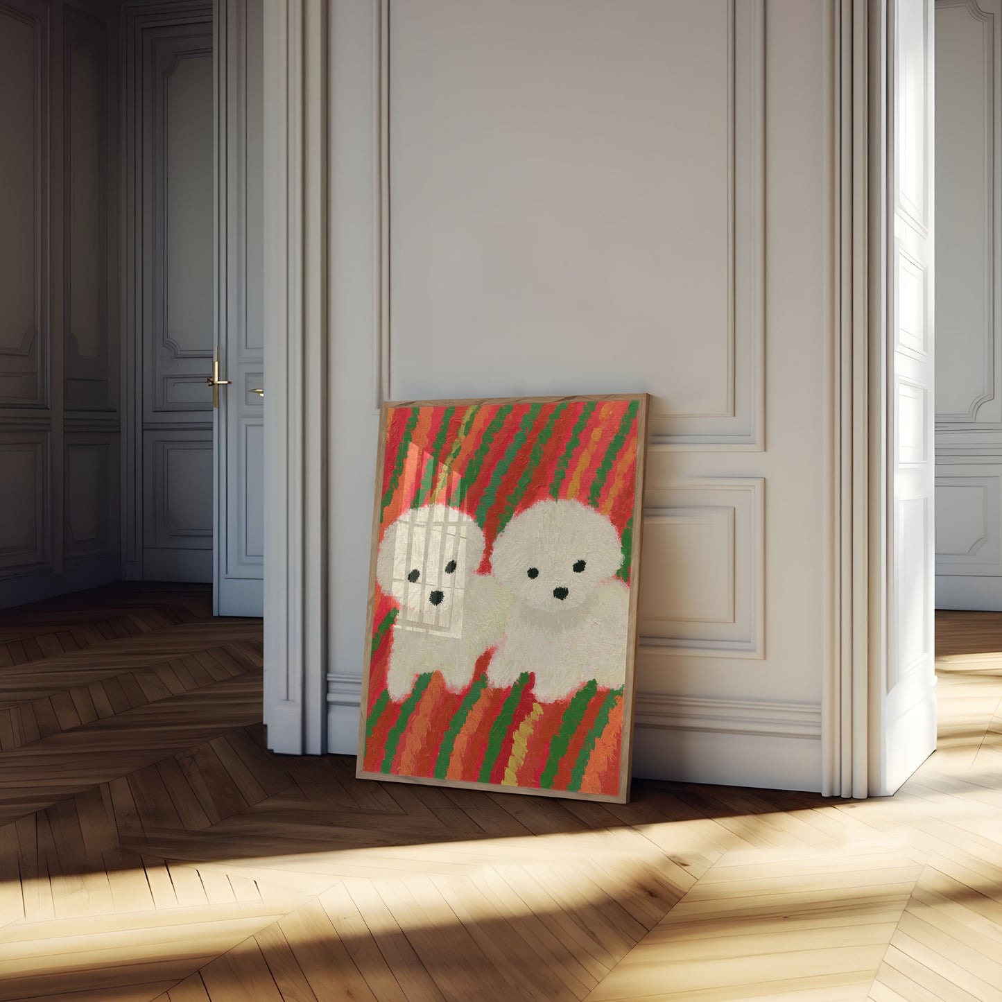 FLAUSCHIGE WELPEN WEIHNACHTSPOSTER
