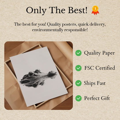 Póster de reflejo en el agua de Stealth Predator