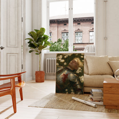 Plakát Padlý válečník v kopretinách