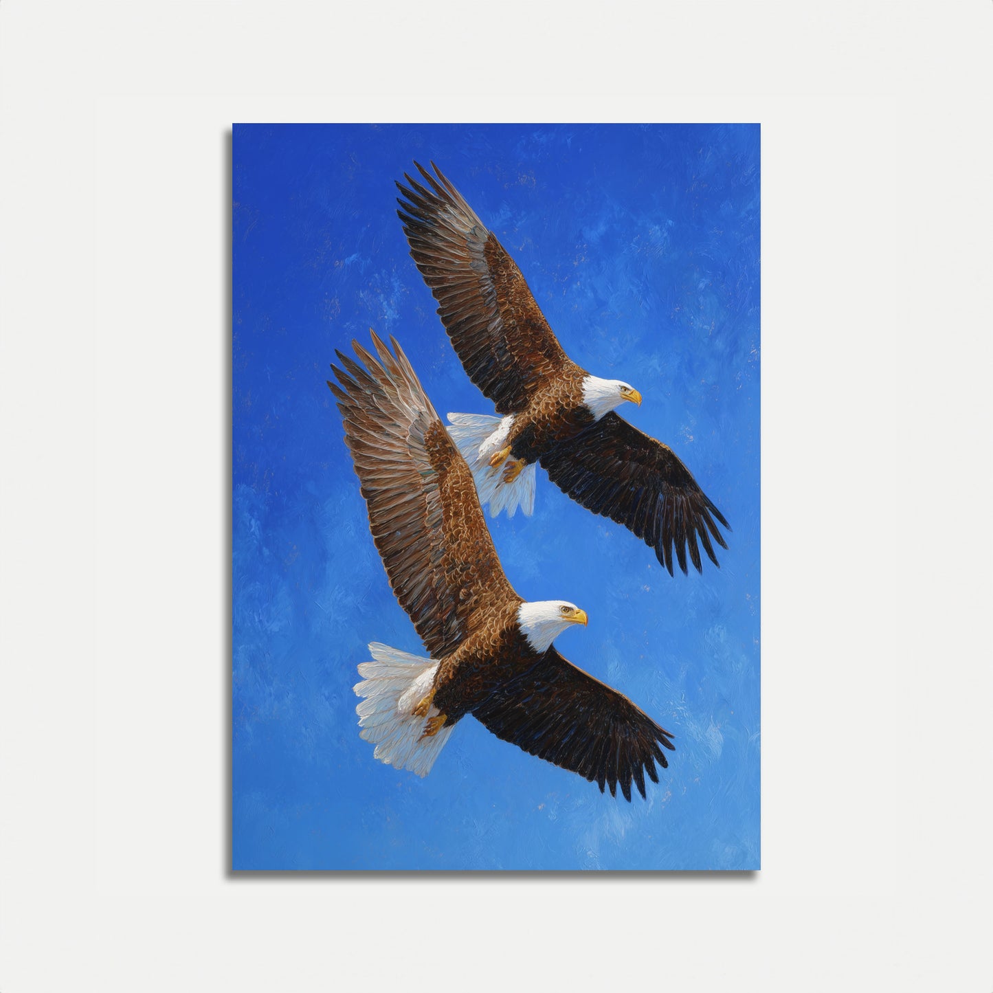 Majestic Eagles in Flight Poster