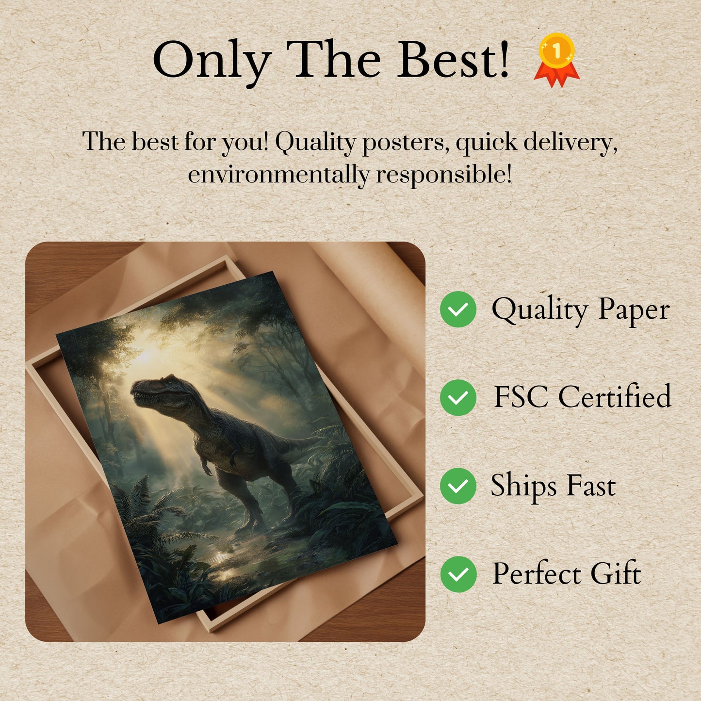 Póster del Rey de la Jungla Prehistórica