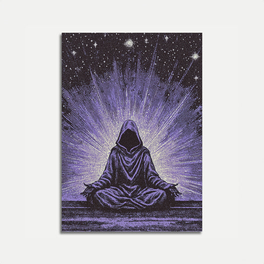 Kosmisk Meditasjon Under Stjerner Plakat