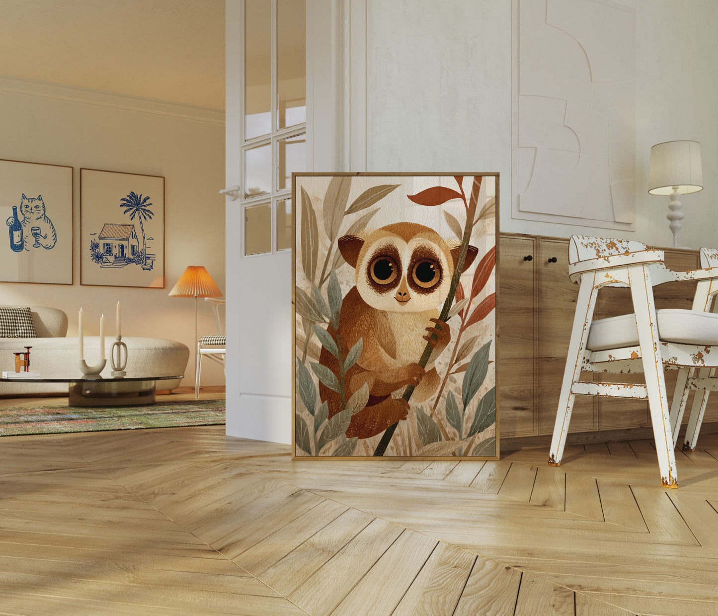 Curious Owl in Nature Poster