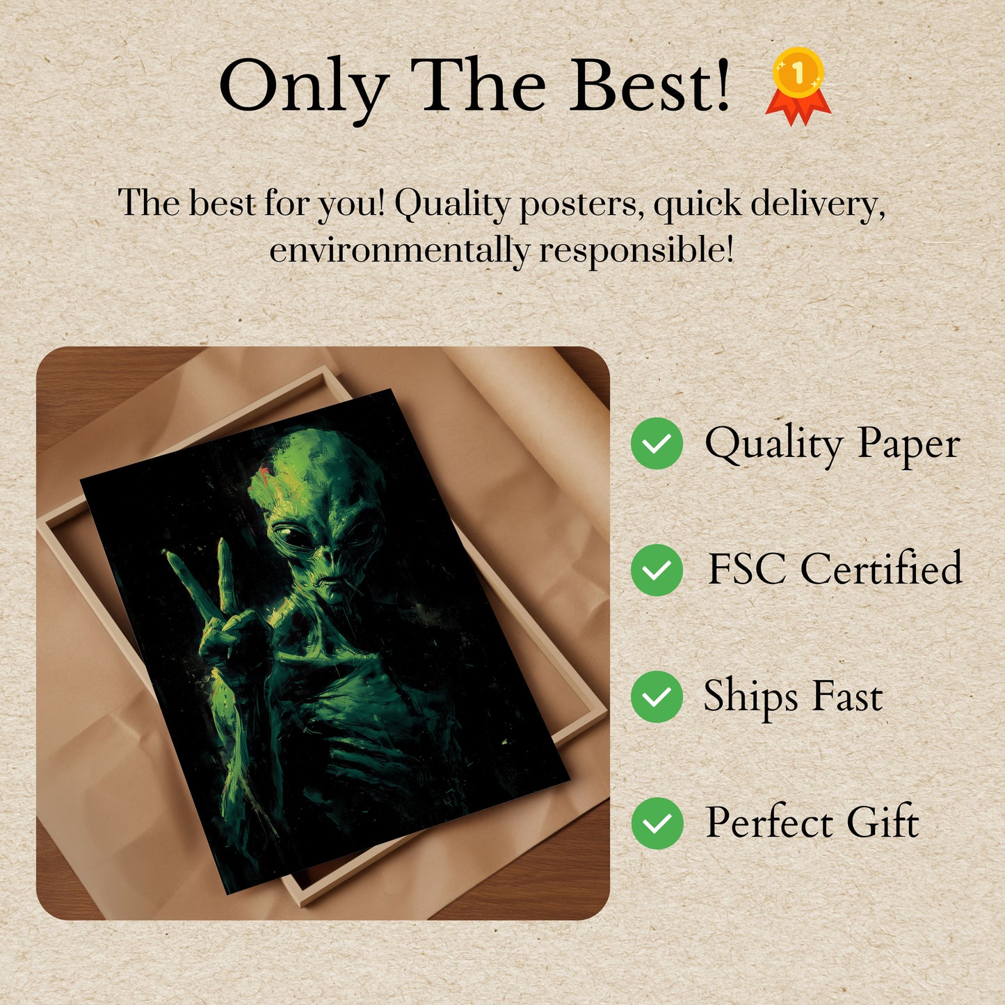 Kosmiczny Plakat Pokoju Obcego