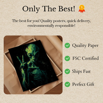 Kosmiczny Plakat Pokoju Obcego