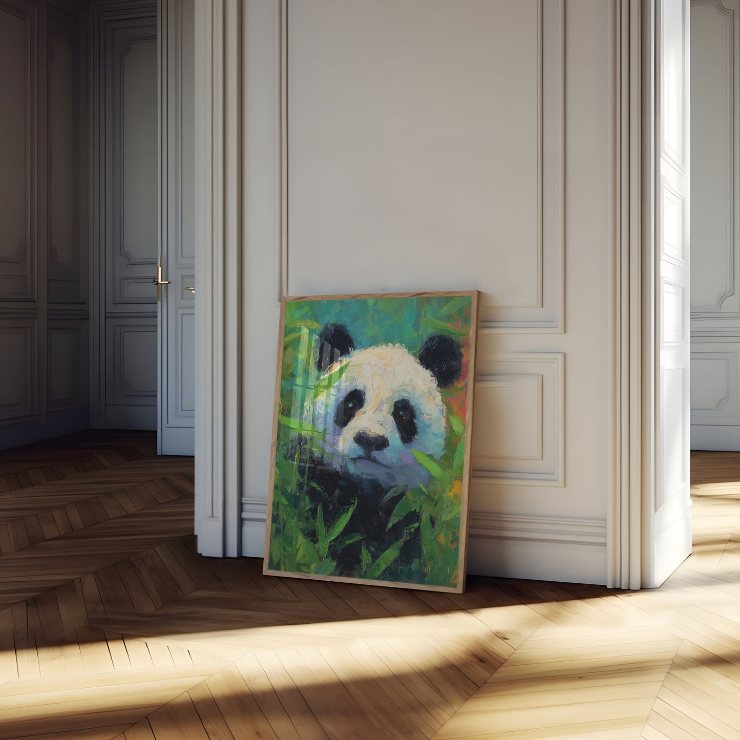 Bamboo Dreamer Panda Poster