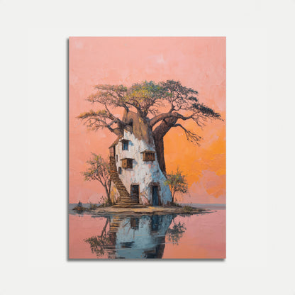 Enchanted Baobab Tree House Poster