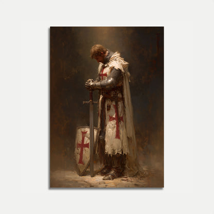 Templar Knight in Repose Poster