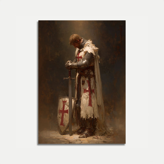 Templar Knight in Repose Poster