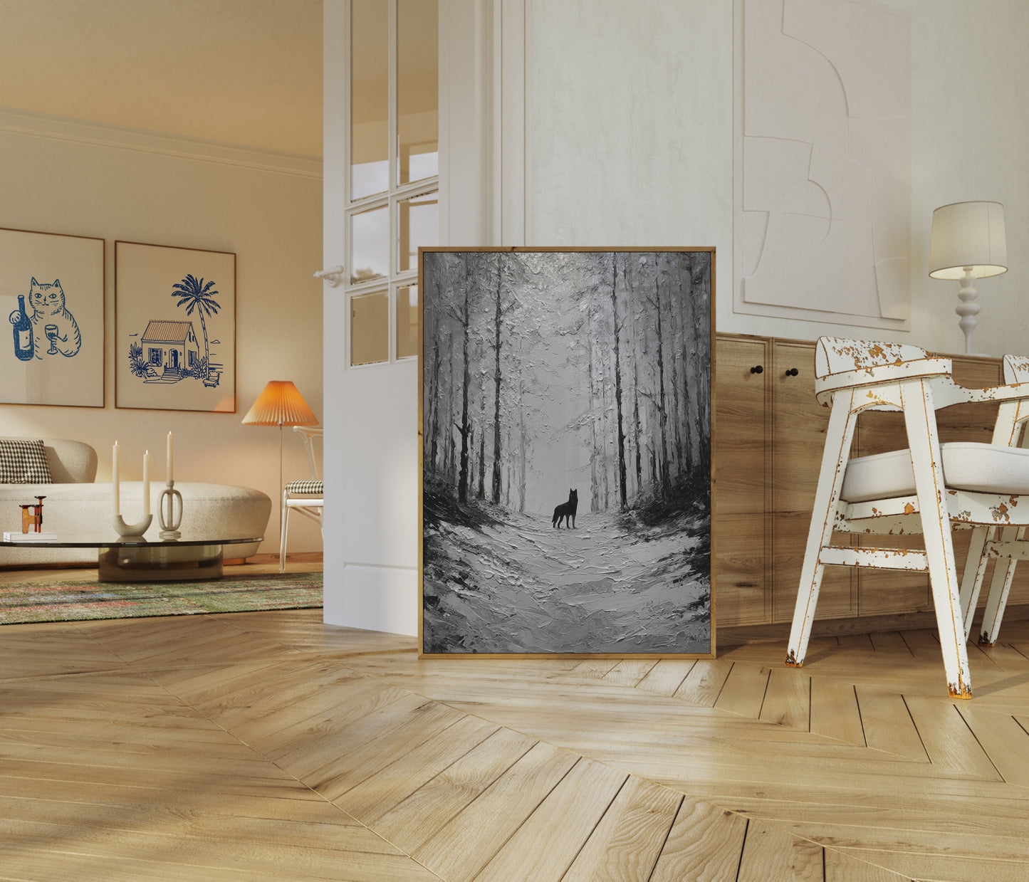 Lone Wolf Forest Journey Poster