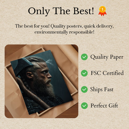 Fierce Viking Warrior Poster