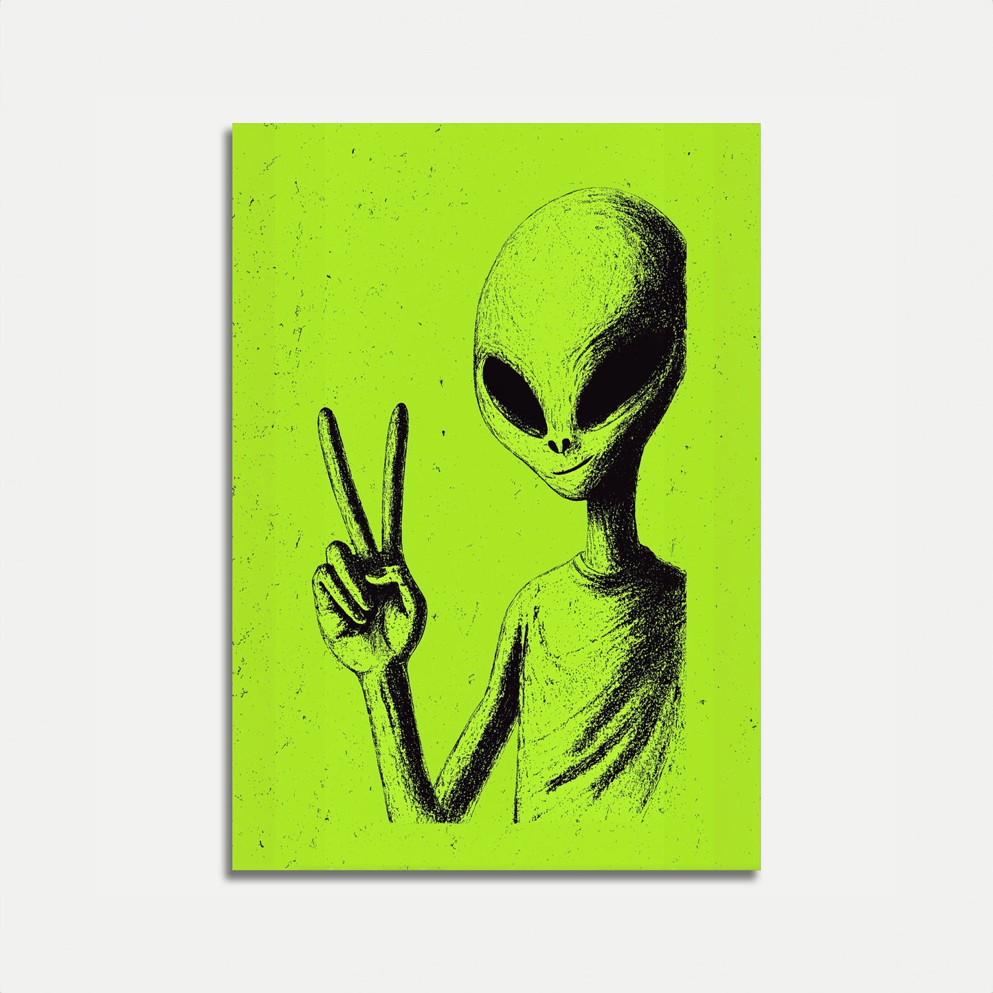 Peace Out Alien Poster