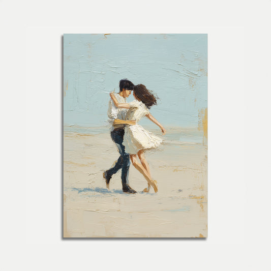 Dancing on the Beach Poster