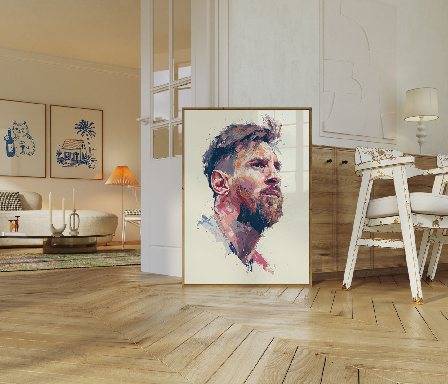 Fußball-Legende Künstlerisches Porträt Poster