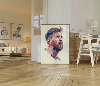 Fußball-Legende Künstlerisches Porträt Poster