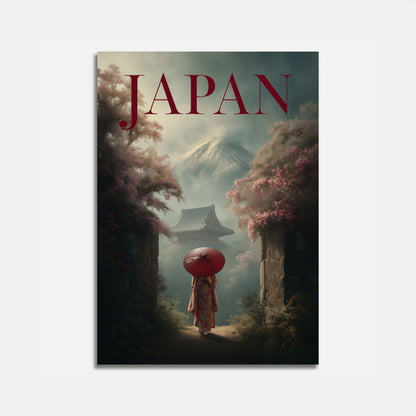 Mystical Japan Cherry Blossom Poster